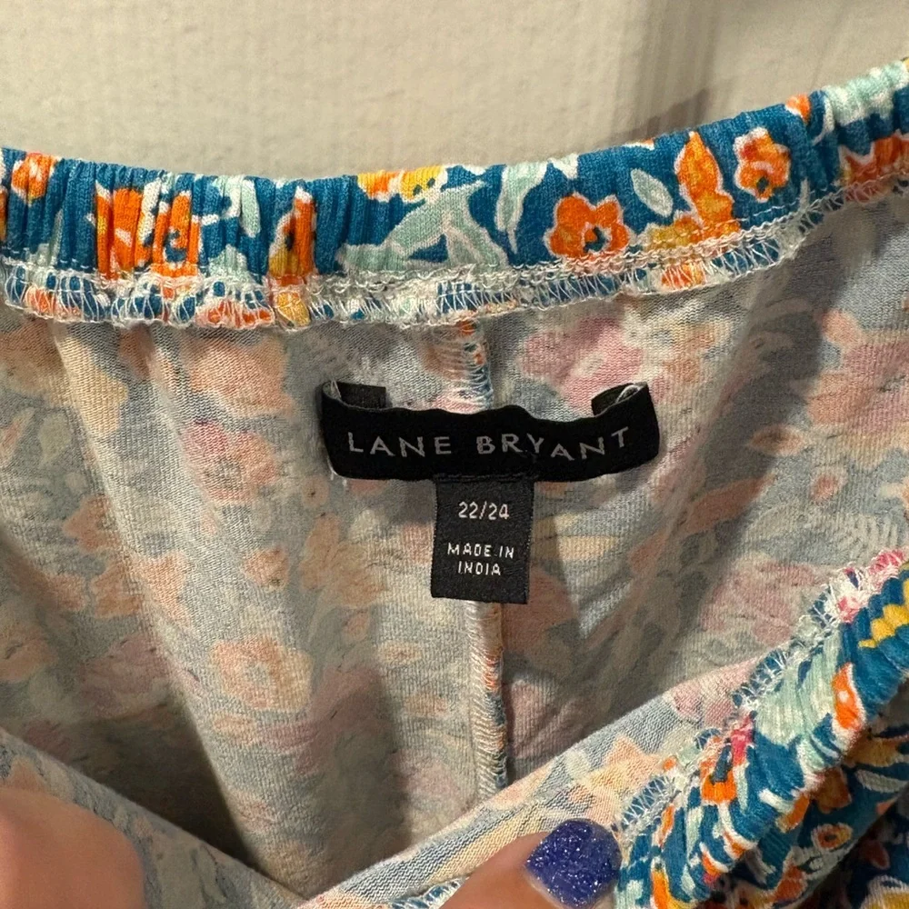 Lane Bryant Convertible Off-The-Shoulder Maxi Dress Floral 22/24 - Picture 5 of 7